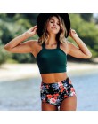 2020 nowe damskie seksowne Bikini Mujer wzburzyć Biquinis brazylijskie stroje kąpielowe lato kwiatowy drukowane strój kąpielowy 