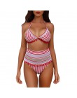 Sexy bikini wysokie w talii Boho stroje kąpielowe kobiety frędzle Halter kostium kąpielowy damski push up kostium kąpielowy braz