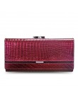 DICIHAYA marka prawdziwej skóry kobiet portfele krokodyl druku długi portfel z zamkiem i klamerką panie Clutch Bag torebka kobie