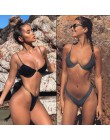 Dwuczęściowy strój kąpielowy dla kobiet bikini na wakacje gładki klasyczny wygodny modny seksowny