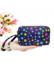 3 Zipper kobiety wodoodporna torebka Cell Pouch torebka portfel kopertówka 2019 New Fashion Beauty heart/ Stars/ Hearts/ Bags