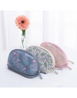 UOSC Portable Flamingo kosmetyczka dwuwarstwowa kosmetyczka podróżna okrągła makijaż torba organizer do pędzli dla kobiety etui
