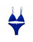Hirigin stringi Bikini Set 2019 nowych kobiet stroje kąpielowe Pure Color Push Up usztywniony kostium kąpielowy Biquini strój ką
