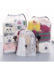 Podróżna kosmetyczka na produkty do makijażu koty przezroczysta kosmetyczka damska Zipper Flamingo wanna Organizer pokrowiec kos