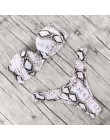 Nadruk zwierzęta Leopard Bikini push up strój kąpielowy damskie seksowne bikini 2020 brazylijskie stringi strój kąpielowy Bandea