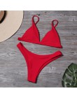 Kobiety stałe Bikini Set Sexy Bikini niskiej talii stroje kąpielowe strój kąpielowy letni strój kąpielowy w stylu Retro kobieta 