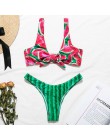 Bikinx Bandeau stroje kąpielowe kobiety push up strój kąpielowy kobiet kaktus drukuj mikrobikini 2019 sexy strój kąpielowy bikin