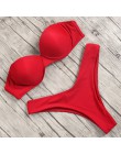 Nadruk zwierzęta Leopard Bikini push up strój kąpielowy damskie seksowne bikini 2020 brazylijskie stringi strój kąpielowy Bandea