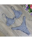 Dwuczęściowy strój kąpielowy dla kobiet bikini na wakacje gładki klasyczny wygodny modny seksowny