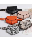 2020 nowy piterek kobiety talia saszetka na pasek serpentyn Vintage saszetki na pas dziewczyna moda Bum etui skóra, na telefon C