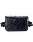 Vintage talii torba kobiety Alligator PU skórzana nerka saszetka biodrowa pasek podróżny portfele torebka biodrowa panie Fit 5.5