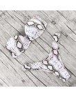 Nadruk zwierzęta Leopard Bikini push up strój kąpielowy damskie seksowne bikini 2020 brazylijskie stringi strój kąpielowy Bandea