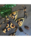 Brazylijskie bikini stringi 2020 nadruk liści strój kąpielowy Tassel stroje kąpielowe kobiety Sexy kostium kąpielowy damski Push