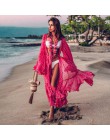 2020 kobiet strój kąpielowy Cover Up rękaw kaftan i tunika na plażę sukienka De Plage solidny biały bawełna Pareo plaża wysoki k