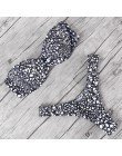 Nadruk zwierzęta Leopard Bikini push up strój kąpielowy damskie seksowne bikini 2020 brazylijskie stringi strój kąpielowy Bandea