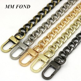 MM FOND New fashion women torebka z łańcuszkiem pasek super chic z 100 cm/120 cm długość płaska torba metalowa torba na łańcuszk