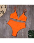 Sexy wzór w cętki Bikini kobiety Bikini Set strój kąpielowy wysokie cięcie strój kąpielowy stroje kąpielowe kobiet lato brazylij