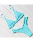 OMKAGI seksowne bikini 2019 strój kąpielowy stroje kąpielowe kobiety Biquini zestaw bikini push-up pływanie strój kąpielowy kost
