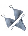 OMKAGI seksowne bikini 2019 strój kąpielowy stroje kąpielowe kobiety Biquini zestaw bikini push-up pływanie strój kąpielowy kost