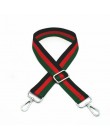 Kolorowy pasek parciany we wzory nylonowy do torebki na ramię regulowany ze sprzączką modny ozdobny