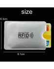Anti portfel Rfid blokowanie czytnik blokada pojemnik na kartę bankową Id etui na karty bankowe ochrona Metal kredyt uchwyt NFC 