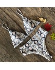 Sexy Snake bikini we wzory 2019 damski strój kąpielowy kobiety stroje kąpielowe stringi zestaw bikini push up wysokiej talii str