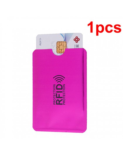 Anti portfel Rfid blokowanie czytnik blokada pojemnik na kartę bankową Id etui na karty bankowe ochrona Metal kredyt uchwyt NFC 