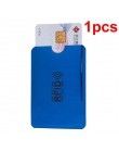 Anti portfel Rfid blokowanie czytnik blokada pojemnik na kartę bankową Id etui na karty bankowe ochrona Metal kredyt uchwyt NFC 