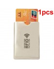 Anti portfel Rfid blokowanie czytnik blokada pojemnik na kartę bankową Id etui na karty bankowe ochrona Metal kredyt uchwyt NFC 