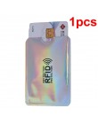 Anti portfel Rfid blokowanie czytnik blokada pojemnik na kartę bankową Id etui na karty bankowe ochrona Metal kredyt uchwyt NFC 