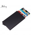 Aelicy Anti-theft ID etui na karty kredytowe Porte Carte cienkie aluminiowe portfele metalowe kieszonkowe etui Bank kobiety mężc