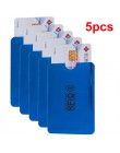 Anti portfel Rfid blokowanie czytnik blokada pojemnik na kartę bankową Id etui na karty bankowe ochrona Metal kredyt uchwyt NFC 