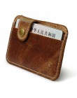 Hurtownia Retro skórzany portfel na karty mężczyzn kart bankowych dla ludzi biznesu uchwyt cienkie etui na karty kredytowe wygod
