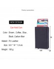 DIENQI Anti Rfid etui na dowód osobisty futerał męski skórzany metalowy portfel męska portmonetka kobiety Mini Carbon etui na ka