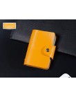 Nowa funkcja PU Leather 24 etui na karty wizytownik na karty biznesowe mężczyźni kobiety torba na karty kredytowe paszport portf