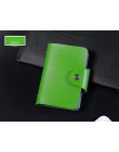 Nowa funkcja PU Leather 24 etui na karty wizytownik na karty biznesowe mężczyźni kobiety torba na karty kredytowe paszport portf