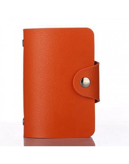 Moda PU skóra 24 bity etui na dowód osobisty wielofunkcyjne kart bankowych dla ludzi biznesu przypadku mężczyźni kobiety Credit 