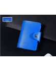 Nowa funkcja PU Leather 24 etui na karty wizytownik na karty biznesowe mężczyźni kobiety torba na karty kredytowe paszport portf