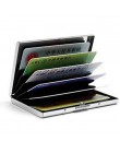 1 PC aluminiowe metalowe etui na karty kredytowe Slim Anti-Scan RFID blokowanie portfela etui na wizytówki