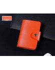 Nowa funkcja PU Leather 24 etui na karty wizytownik na karty biznesowe mężczyźni kobiety torba na karty kredytowe paszport portf