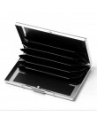 1 PC aluminiowe metalowe etui na karty kredytowe Slim Anti-Scan RFID blokowanie portfela etui na wizytówki