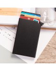 RFID Anti-theft inteligentny portfel cienkie etui na dowód osobisty Unisex automatycznie solidne metalowe etui na karty kredytow