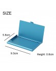 1 PC aluminiowe metalowe etui na karty kredytowe Slim Anti-Scan RFID blokowanie portfela etui na wizytówki