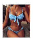 Sexy Polka Dot Bikini kobiety 2020 dwuczęściowy strój kąpielowy Push Up stroje kąpielowe kwiatowy strój kąpielowy brazylijski st