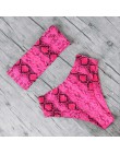 Sexy zwierząt drukowane strój kąpielowy kobiet Push Up Bikini strój kąpielowy z wysokim stanem bandaż Mayo stroje kąpielowe Band