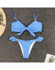 Sexy Polka Dot Bikini kobiety 2020 dwuczęściowy strój kąpielowy Push Up stroje kąpielowe kwiatowy strój kąpielowy brazylijski st