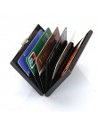 1 PC aluminiowe metalowe etui na karty kredytowe Slim Anti-Scan RFID blokowanie portfela etui na wizytówki