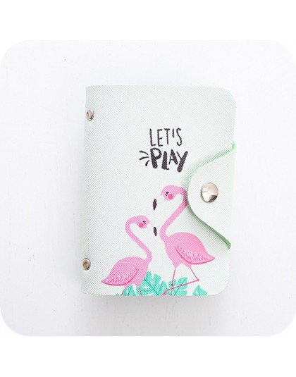 Kobiety skórzany futerał na karty etui na karty kredytowe Student Cute Cartoon identyfikatory portfel paszport wizytownik na kar