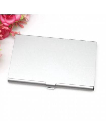 Kreatywny Casual etui na wizytówki ze stali nierdzewnej uchwyt aluminiowy metalowa obudowa kredyt mężczyźni wizytownik na karty 