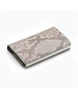 Bycobecy etui na karty kredytowe portfel mężczyźni kobiety Metal RFID Vintage torba aluminiowa crazy horse skóra pu posiadacz ka